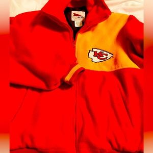 Vintage Early 80's  Kansas City Chiefs Pro Elite Coat RARE MINT CONDITION Sz L